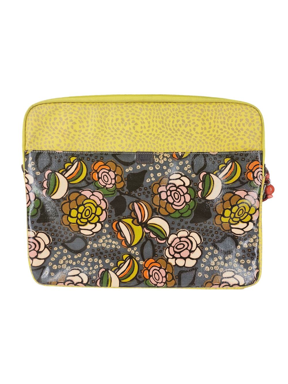 FOSSIL WOMENS KEY-PER MULTICOLOR COATED CANVAS LAPTOP SLEEVE 11X14 W/ KEY CHARM